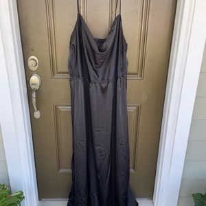Black Maxi Silk Dress